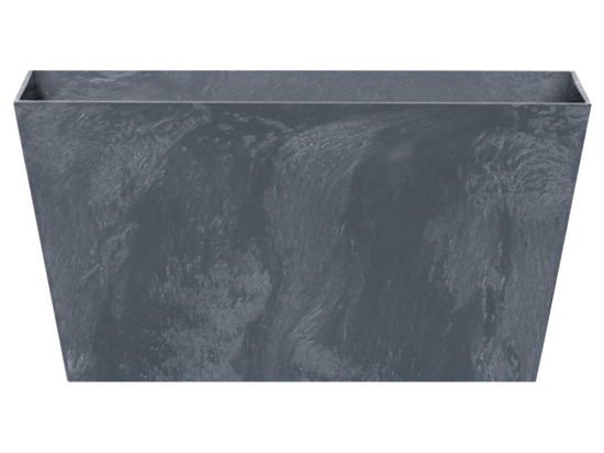 Ζαρντινιέρα pp σε ανθρακί χρώμα Τubus beton effect 60x32x30 εκ