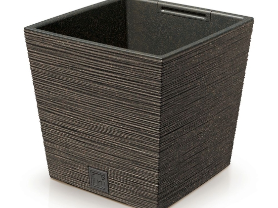 Furu Eco Wood καφέ κασπώ τετράγωνο από ανακυκλωμένα υλικά 30x30x29 εκ