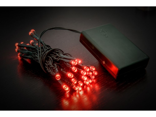 40 Led λαμπάκια μπαταρίας με πράσινο καλώδιο και κόκκινο φως 2μ