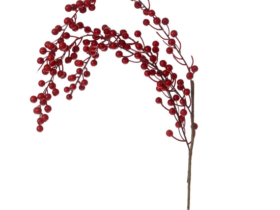 Χριστουγεννιάτικο κλαδί κόκκινα berries σετ  των τριών 80 εκ