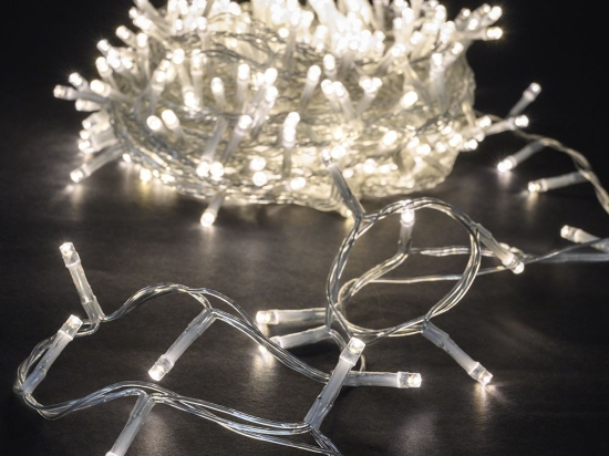 800 Led λαμπάκια IP44 με 8 προγράμματα διάφανο καλώδιο και soft white φως 40μ