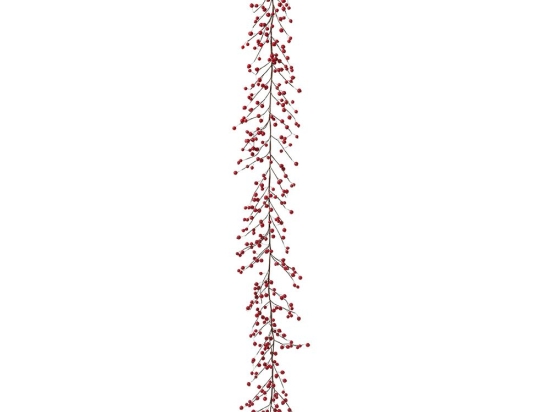 Berries κόκκινα σε διακοσμητική γιρλάντα χριστουγεννιάτικη 180 εκ