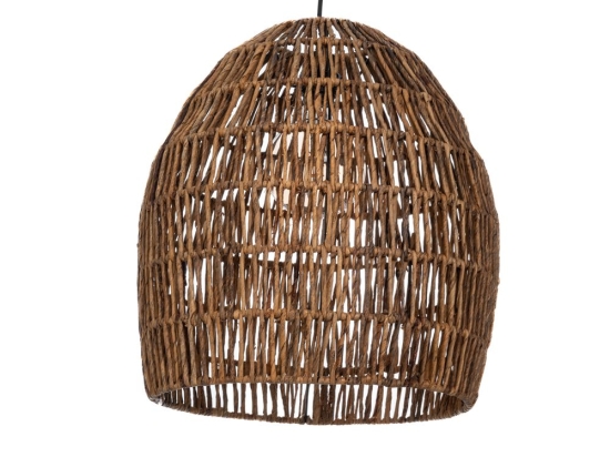 Ψάθινο φωτιστικό οροφής από πλεκτό abaca 45x47 εκ