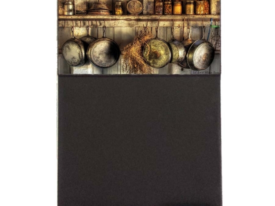 Kitchen vintage ξύλινος χειροποίητος μαυροπίνακας 26x38 εκ