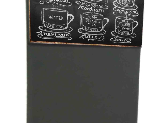 Know your coffee ξύλινος χειροποίητος μαυροπίνακας 26x38 εκ