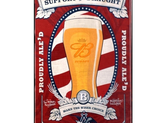 Wiser beer πίνακας χειροποίητος  21x30 εκ