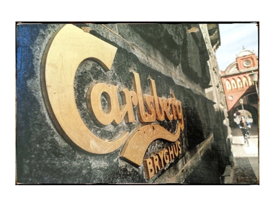 Πίνακας χειροποίητος Carlsberg vintage photo 40x30 εκ 