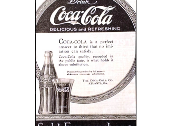 Πίνακας χειροποίητος Coca Cola everywhere 20x30 εκ