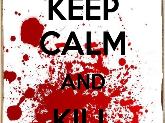 Ξύλινος ρετρό πίνακας χειροποίητος keep calm and kill zombies 20x30 εκ