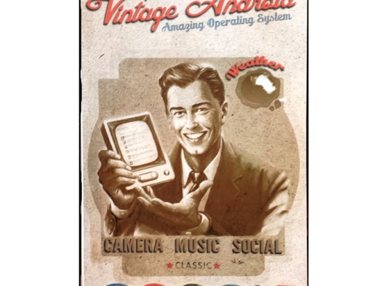 Πίνακας χειροποίητος Google vintage 20x30 εκ