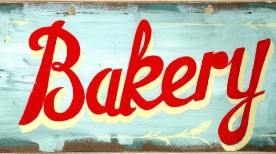 Ρετρό πίνακας χειροποίητος bakery