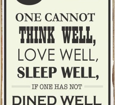 Ρετρό πίνακας χειροποίητος if one has not dined well