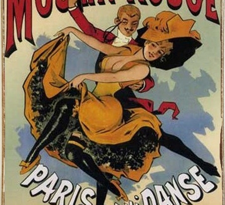 Ρετρό πίνακας χειροποίητος Moulin Rouge