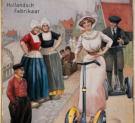 Ρετρό πίνακας χειροποίητος segway