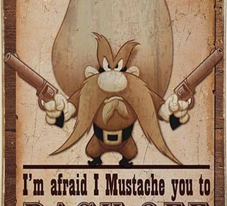 Ρετρό πίνακας χειροποίητος mustache
