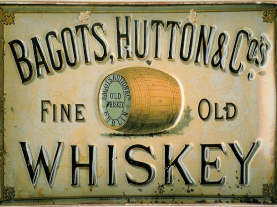 Ρετρό χειροποίητος πίνακας whiskey