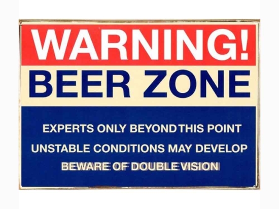 Beer zone ξύλινος vintage πίνακας