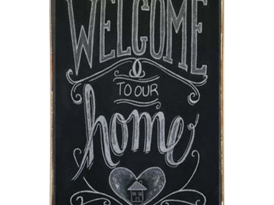 Welcome home ξύλινος πίνακας