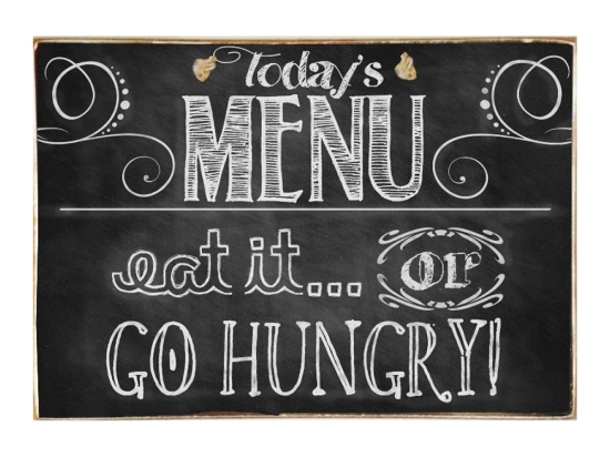 Today's menu ξύλινος πίνακας