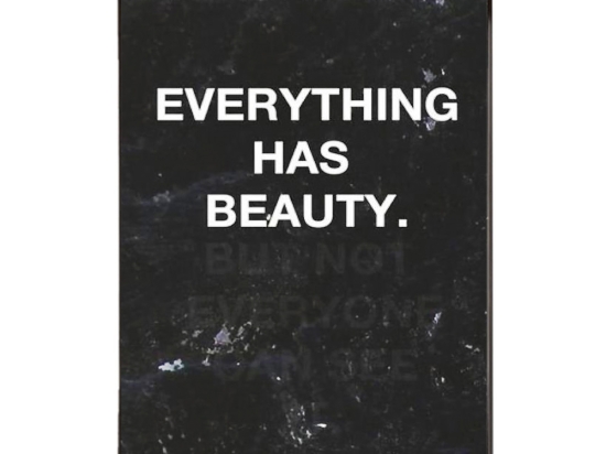 Beauty In everything retro ξύλινος πίνακας