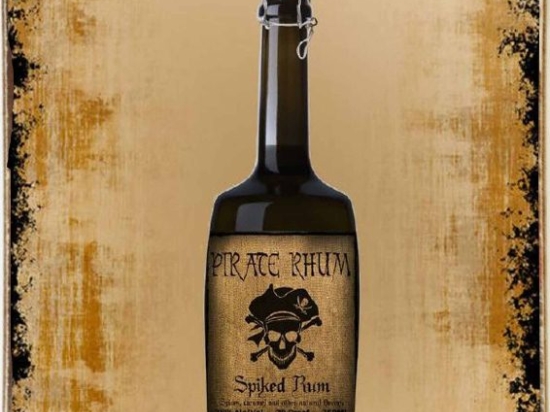 Rum ξύλινος πίνακας χειροποίητος
