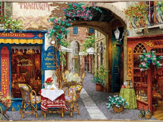 Trattoria Italiana ξύλινος πίνακας χειροποίητος