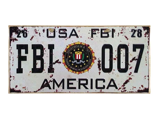 Car sign vintage ξύλινος πίνακας 26x13 εκ