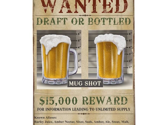 Wanted vintage ξύλινο πινακάκι