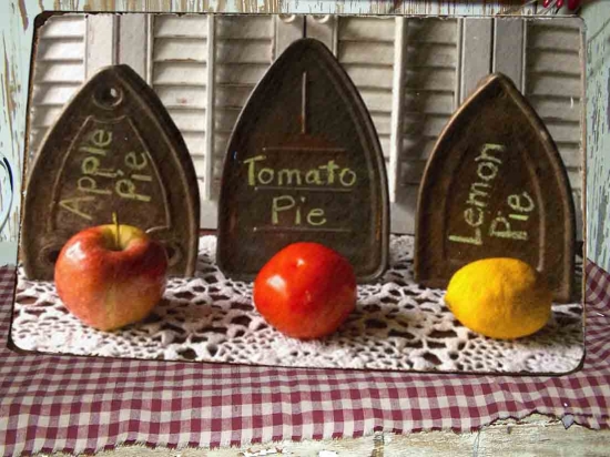 Pies vintage ξύλινος χειροποίητος πίνακας