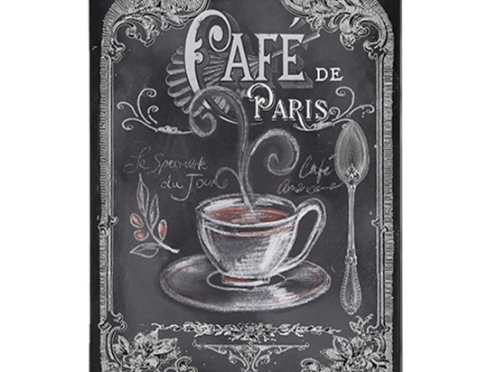 Café De Paris ξύλινος χειροποίητος πίνακας