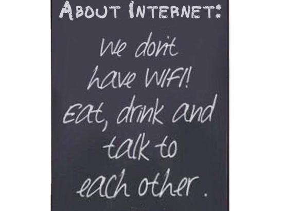 We don't have wifi vintage ξύλινος χειροποίητος πίνακας