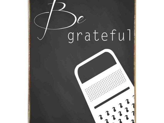 Be grateful ξύλινος χειροποίητος πίνακας