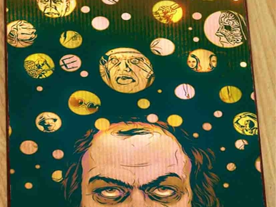 Stanley Kubrick ξύλινος πίνακας