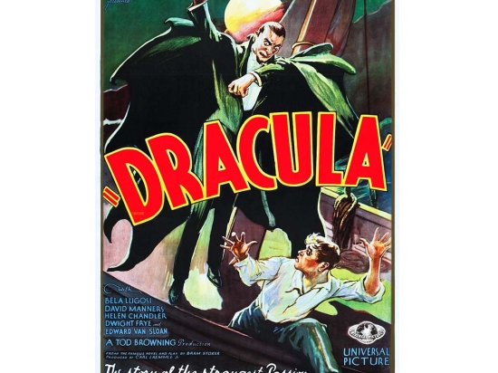 Dracula vintage ξύλινο χειροποίητο πινακάκι