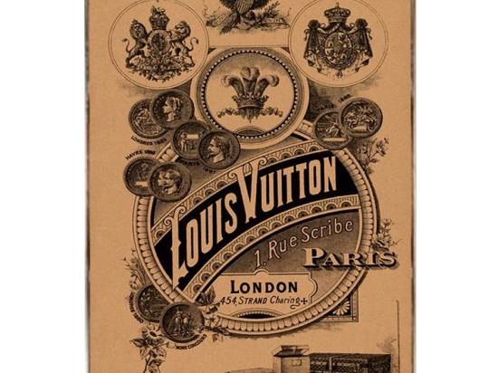 Πινακάκι με ρετρό διαφήμιση Louis Vuitton