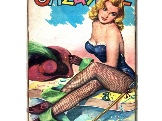 Πινακάκι παλιό Ελληνικό περιοδικό και pin up girl