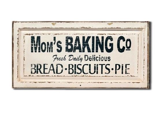 Vintage χειροποίητο πινακάκι moms baking