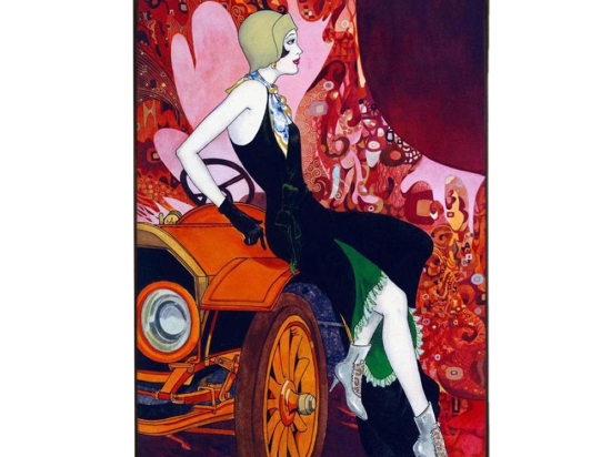 Femme vintage χειροποίητο διακοσμητικό ξύλινο πινακάκι