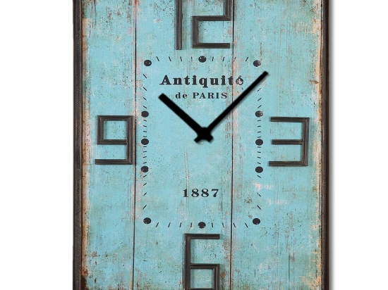 Vintage ξύλινο XL ρολόι τοίχου Antiquite mare 