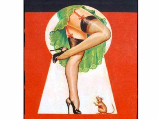 Vintage διακοσμητικό χειροποίητο πινακάκι pin up girl κλειδαρότρυπα 20x25 εκ