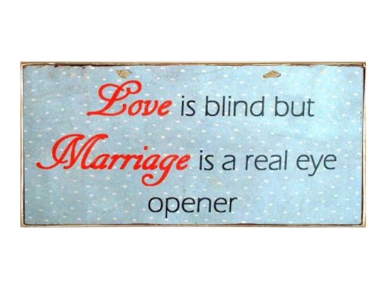 Πίνακας χειροποίητος love marriage 26x13 εκ