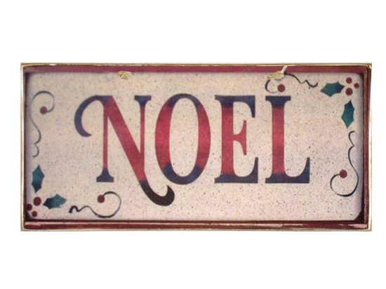 Xειροποίητο Χριστουγεννιάτικο ταμπελάκι Noel 26x13 εκ