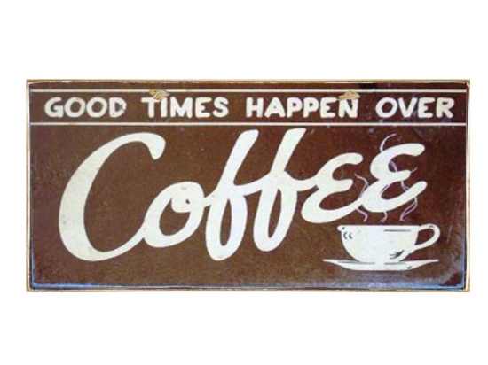 Coffee times χειροποίητο διακοσμητικό πινακάκι