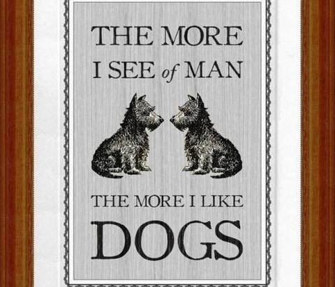 Πίνακας χειροποίητος dogs 20x25 εκ