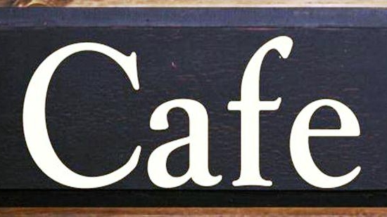 Vintage ξύλινος χειροποίητος πίνακας cafe