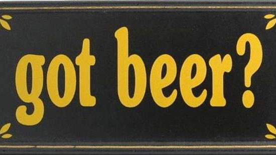 Vintage ξύλινος χειροποίητος πίνακας got beer 26x13 εκ
