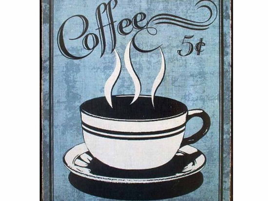 Coffee πίνακας χειροποίητος 20x25 εκ