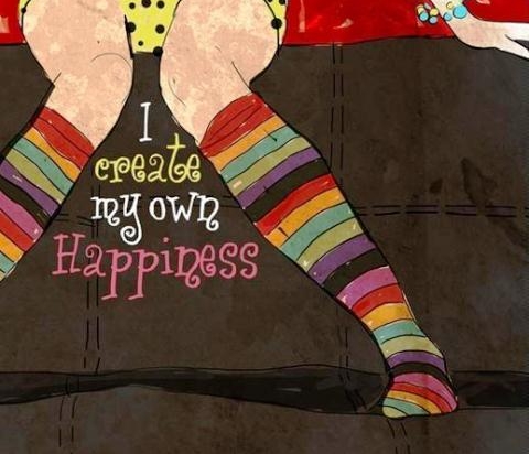 Πίνακας χειροποίητος my own happiness 20x25 εκ
