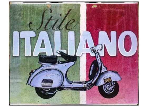 Πίνακας ρετρό χειροποίητος vespa