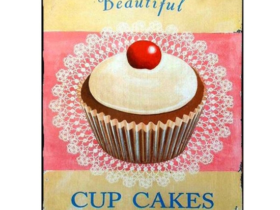 Beautiful cupcakes πίνακας χειροποίητος